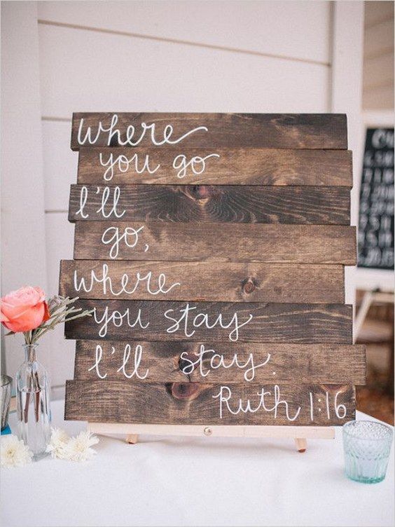 wedding signs ideas In Different Styles